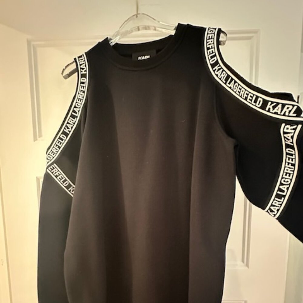 Karl Lagerfeld long sleeve sweatshirt dress